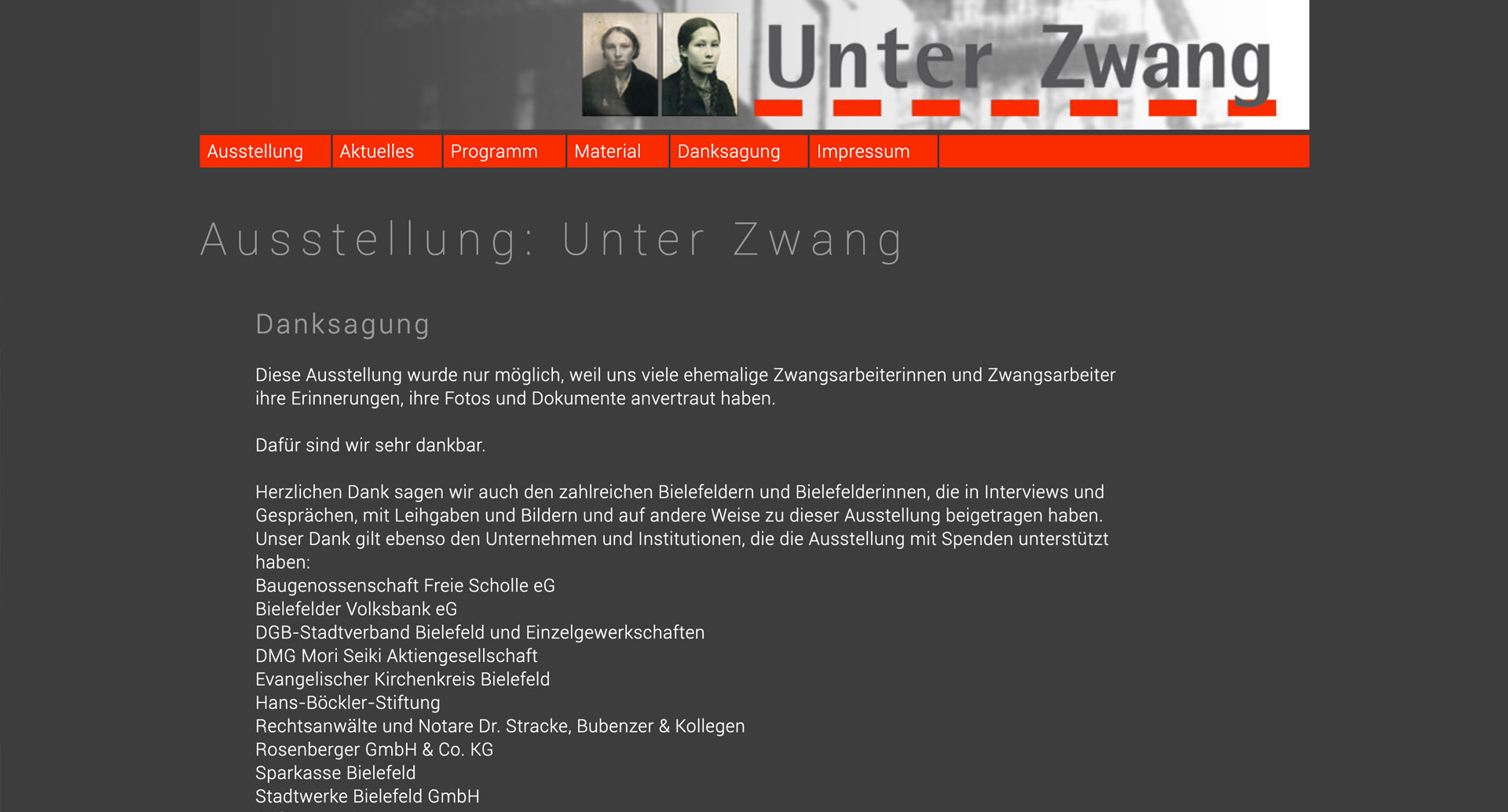 Ausstellung: Unter Zwang